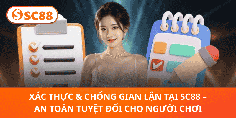 Xác Thực & Chống Gian Lận Tại SC88 – An Toàn Tuyệt Đối Cho Người Chơi